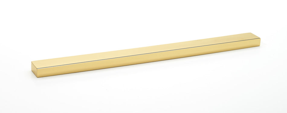 Alno A440-12-PB/NL: 12" cc Tempo Cabinet Pull - Unlacquered Brass