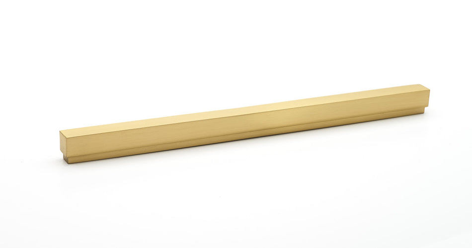 Alno A460-12-SB: 12" cc Simplicity Cabinet Pull - Satin Brass
