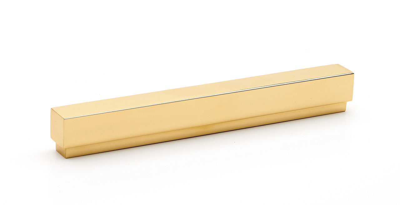 Alno A460-8-PB/NL: 8" cc Simplicity Cabinet Pull - Unlacquered Brass
