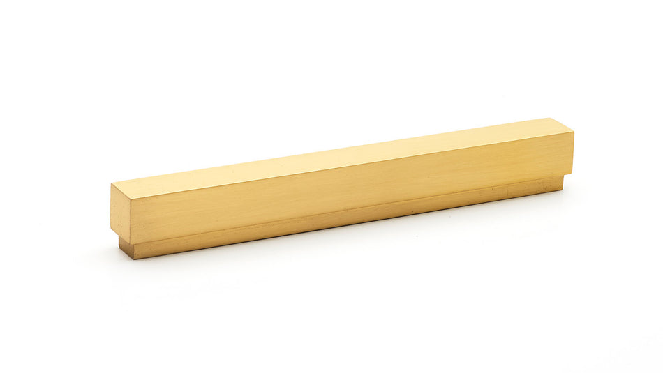 Alno A460-8-SB: 8" cc Simplicity Cabinet Pull - Satin Brass