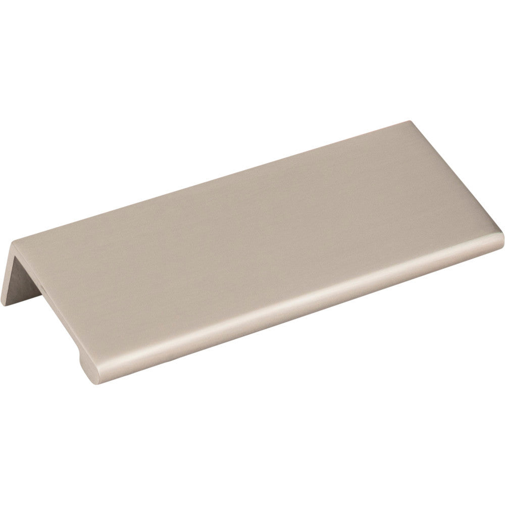 Elements A500-4SN: 76 mm cc Edgefield Edge Cabinet Pull - Satin Nickel