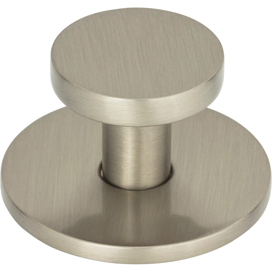 Atlas A600-BRN: 1-1/4" Dot Cabinet Knob - Brushed Nickel