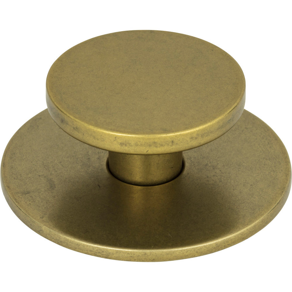 Atlas A601-UB: 2" Dot Cabinet Knob - Vintage Brass