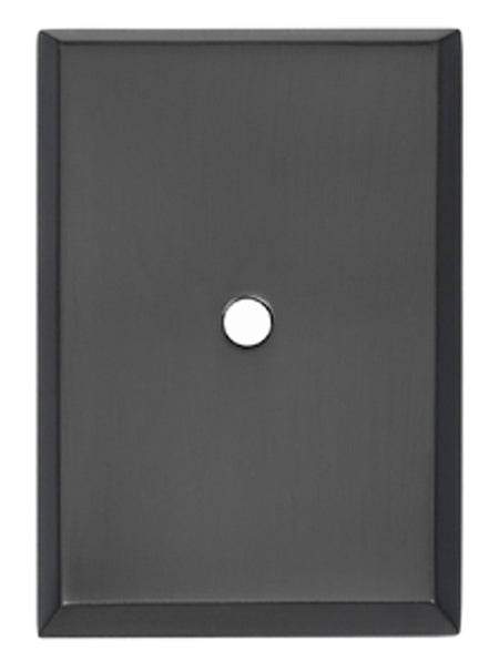 Alno A610-14-MB: 1-1/4" Contemporary Backplate - Matte Black