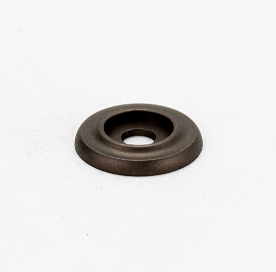 Alno A615-1-CHBRZ: 1" Traditional Round Backplate - Chocolate Bronze