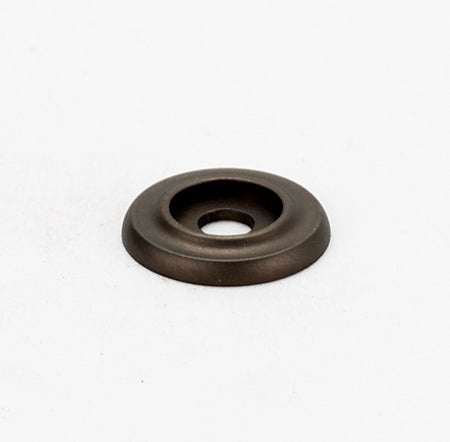 Alno A615-1-CHBRZ: 1" Traditional Round Backplate - Chocolate Bronze