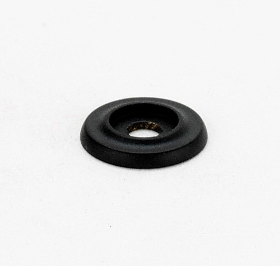 Alno A615-1-MB: 1" Traditional Round Backplate - Matte Black