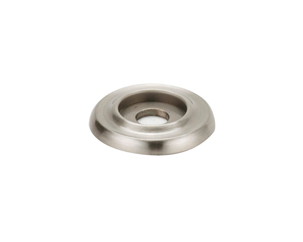 Alno A615-1-SN: 1" Traditional Round Backplate - Satin Nickel