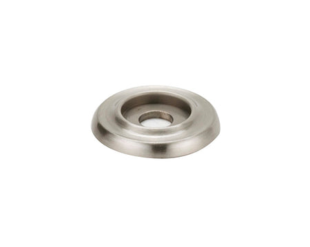 Alno A615-1-SN: 1" Traditional Round Backplate - Satin Nickel