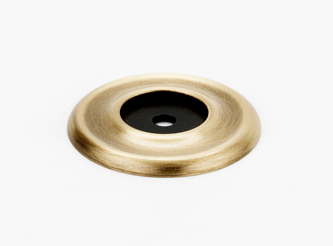 Alno A615-14-AE: 1-1/4" Traditional Round Backplate - Antique English
