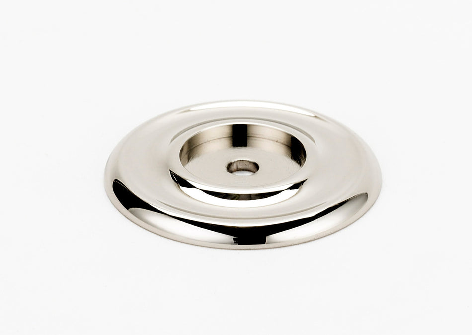 Alno A615-14-PN: 1-1/4" Traditional Round Backplate - Polished Nickel