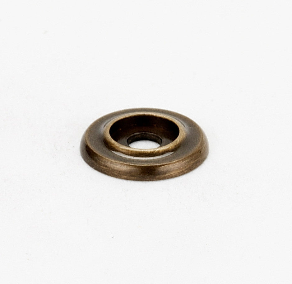 Alno A615-34-AE: 3/4" Traditional Round Backplate - Antique English