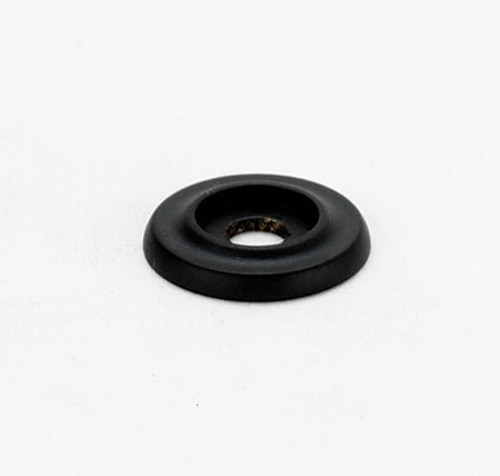 Alno A615-34-MB: 3/4" Traditional Round Backplate - Matte Black