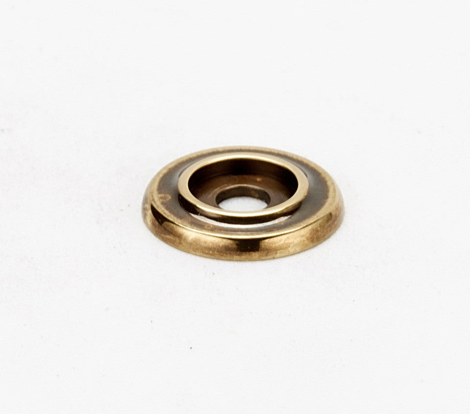 Alno A615-34-PA: 3/4" Traditional Round Backplate - Polished Antique