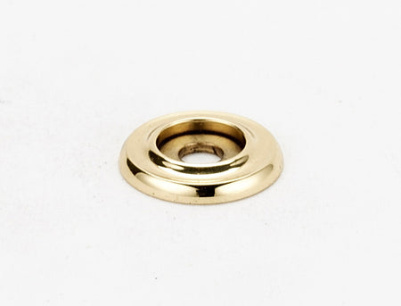 Alno A615-34-PB/NL: 3/4" Traditional Backplate - Unlacquered Brass