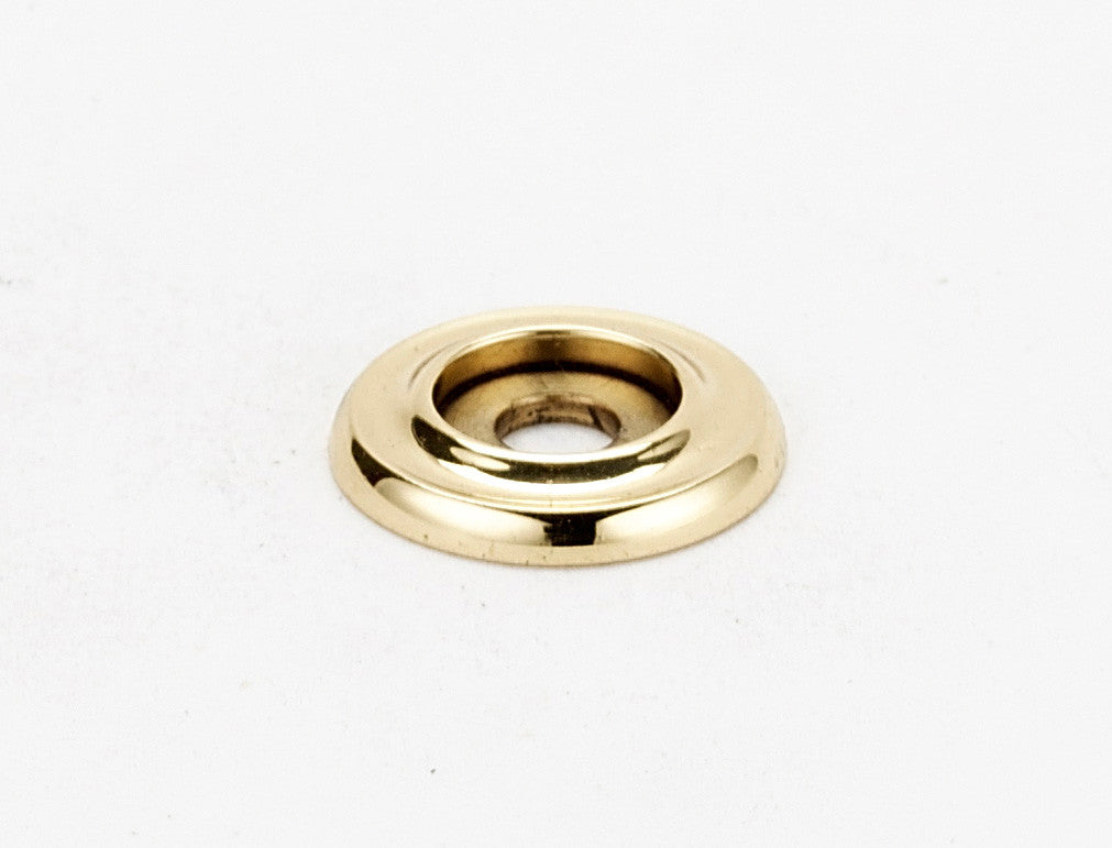 Alno A615-34-PB/NL: 3/4" Traditional Backplate - Unlacquered Brass