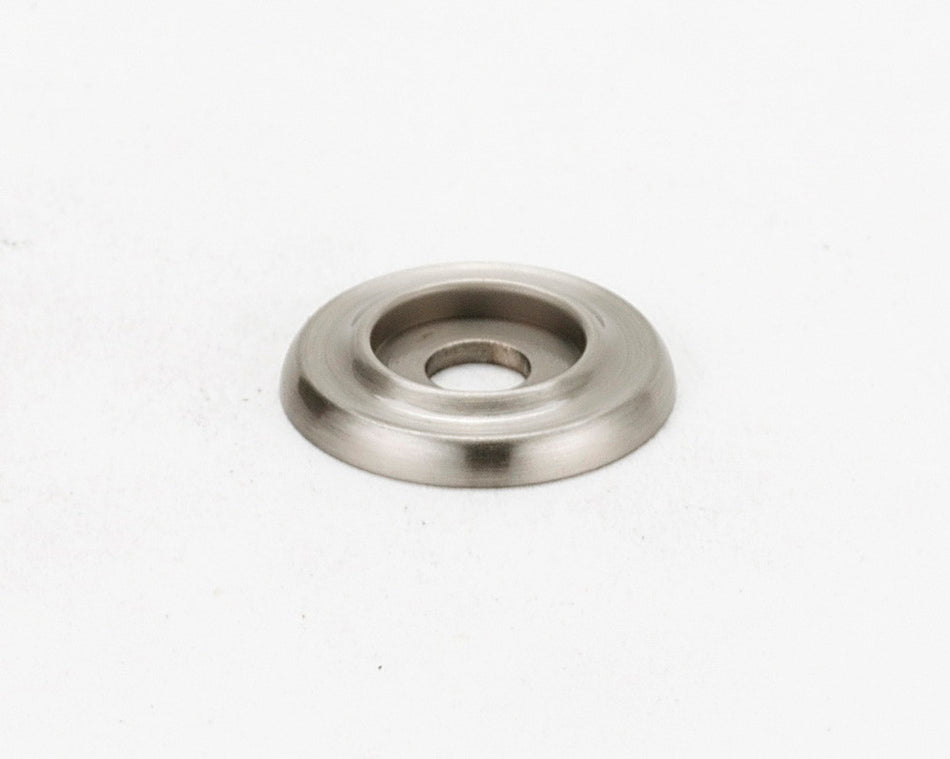 Alno A615-34-SN: 3/4" Traditional Round Backplate - Satin Nickel
