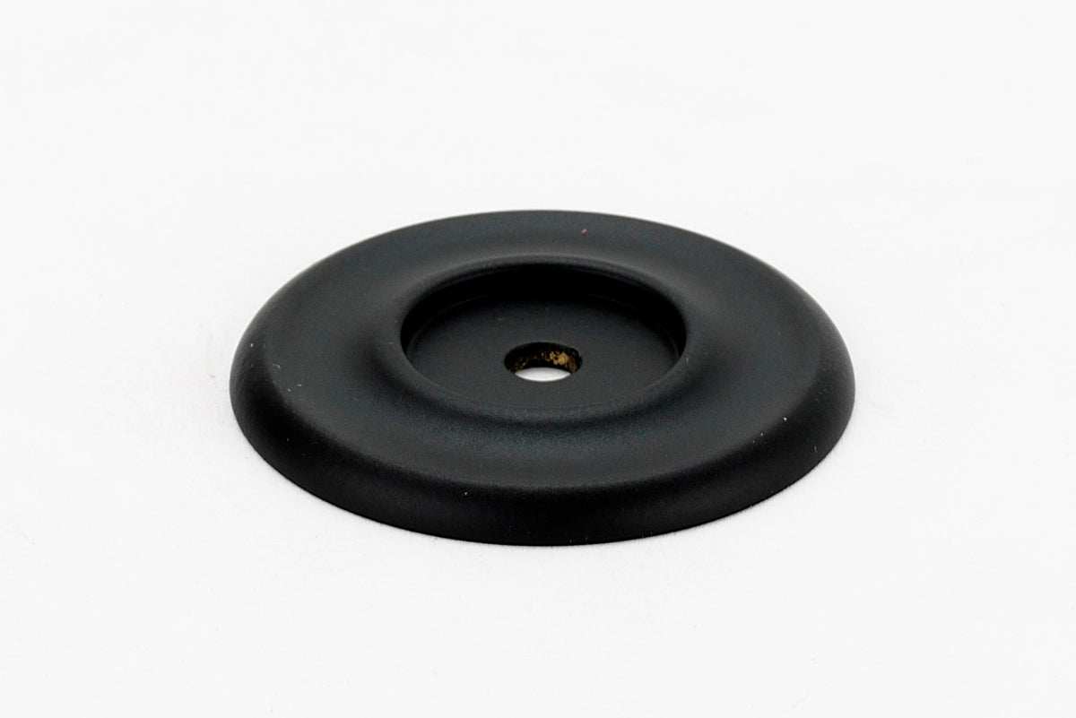 Alno A615-45-MB: 1-3/4" Traditional Round Backplate - Matte Black