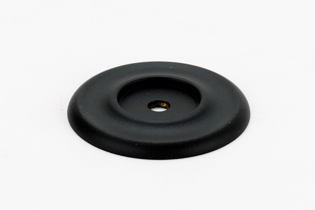 Alno A615-45-MB: 1-3/4" Traditional Round Backplate - Matte Black