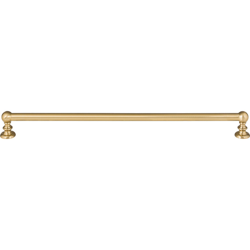 Atlas A615-WB: 12" cc Victoria Cabinet Pull - Warm Brass