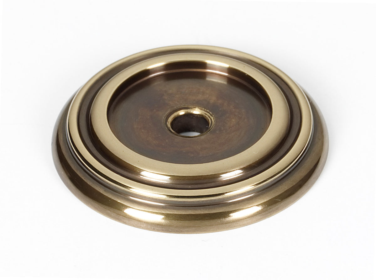 Alno A616-14-PA: 1-1/4" Charlie's Collection Backplate - Polished Antique