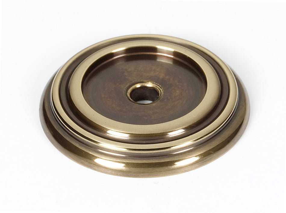 Alno A616-14-PA: 1-1/4" Charlie's Collection Backplate - Polished Antique