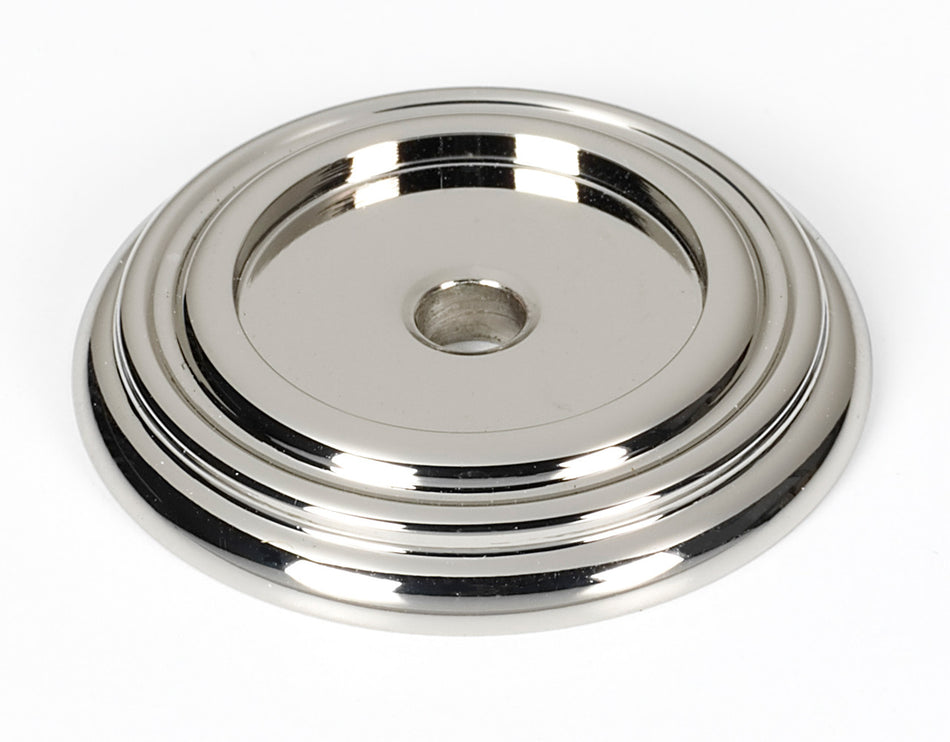 Alno A616-14-PN: 1-1/4" Charlie's Collection Backplate - Polished Nickel