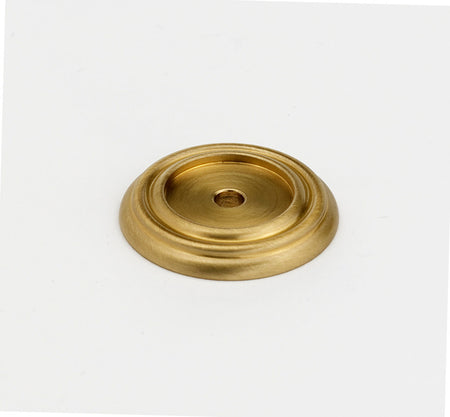 Alno A616-14-SB: 1-1/4" Charlie's Collection Backplate - Satin Brass