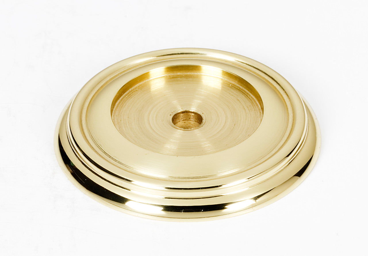 Alno A616-38-PB: 1-1/2" Charlie's Collection Backplate - Polished Brass