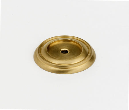 Alno A616-38-SB: 1-1/2" Charlie's Collection Backplate - Satin Brass