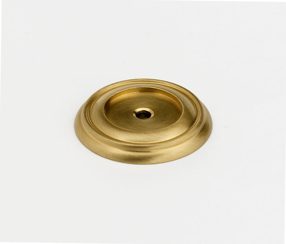 Alno A616-38-SB: 1-1/2" Charlie's Collection Backplate - Satin Brass