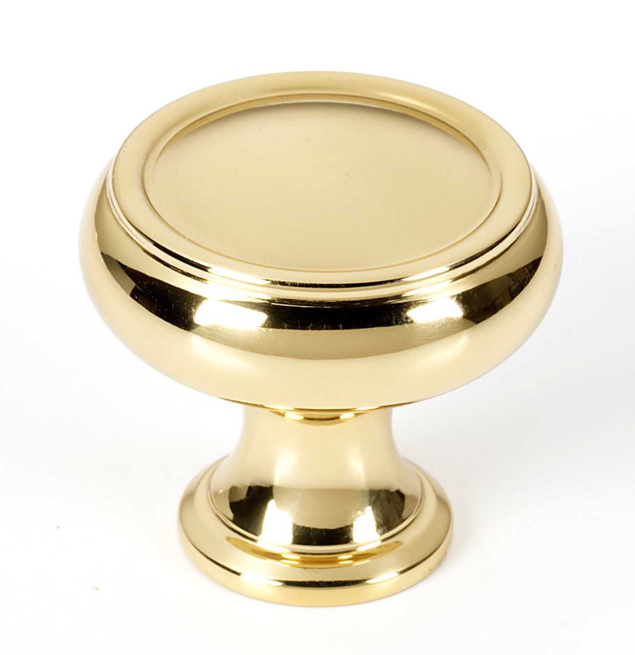Alno A626-14-PB: 1-1/4" Charlie's Collection Cabinet Knob - Polished Brass