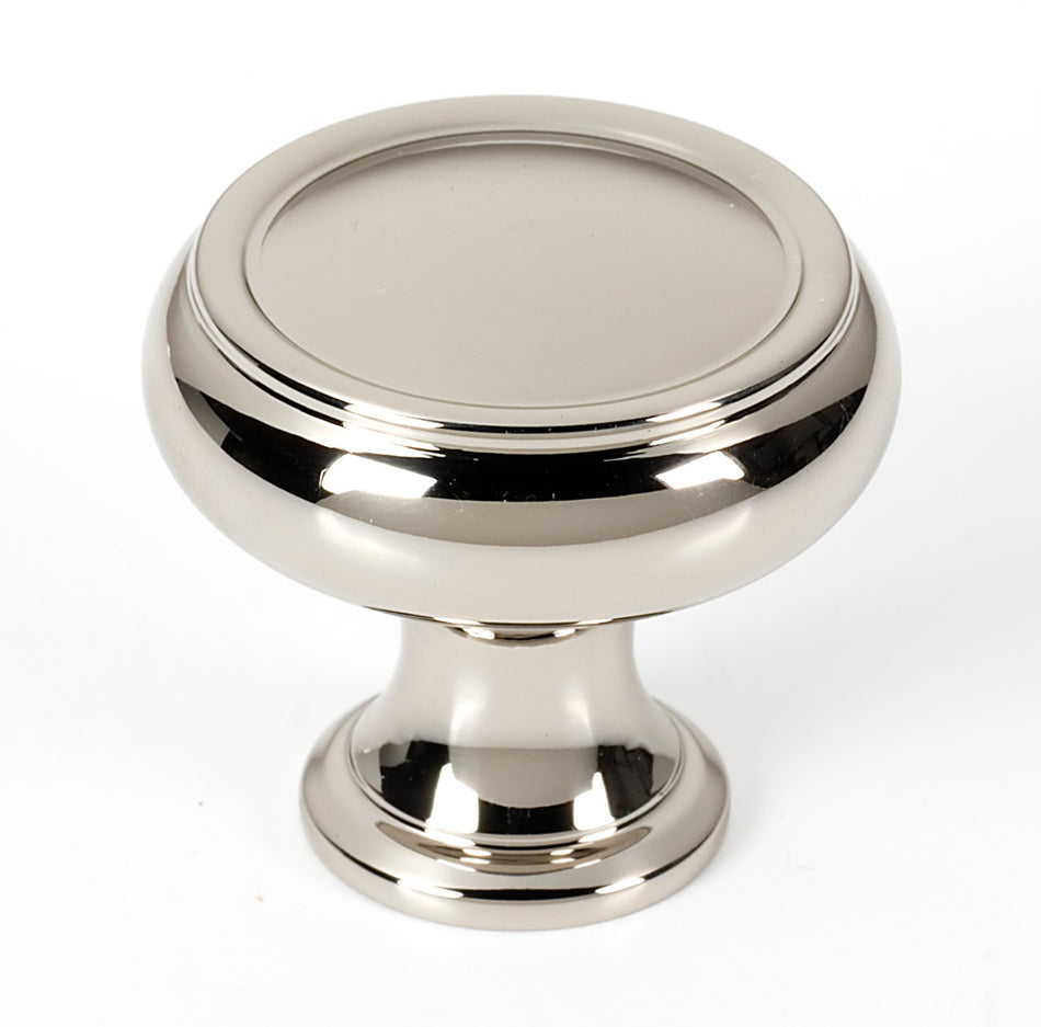 Alno A626-14-PN: 1-1/4" Charlie's Collection Cabinet Knob - Polished Nickel