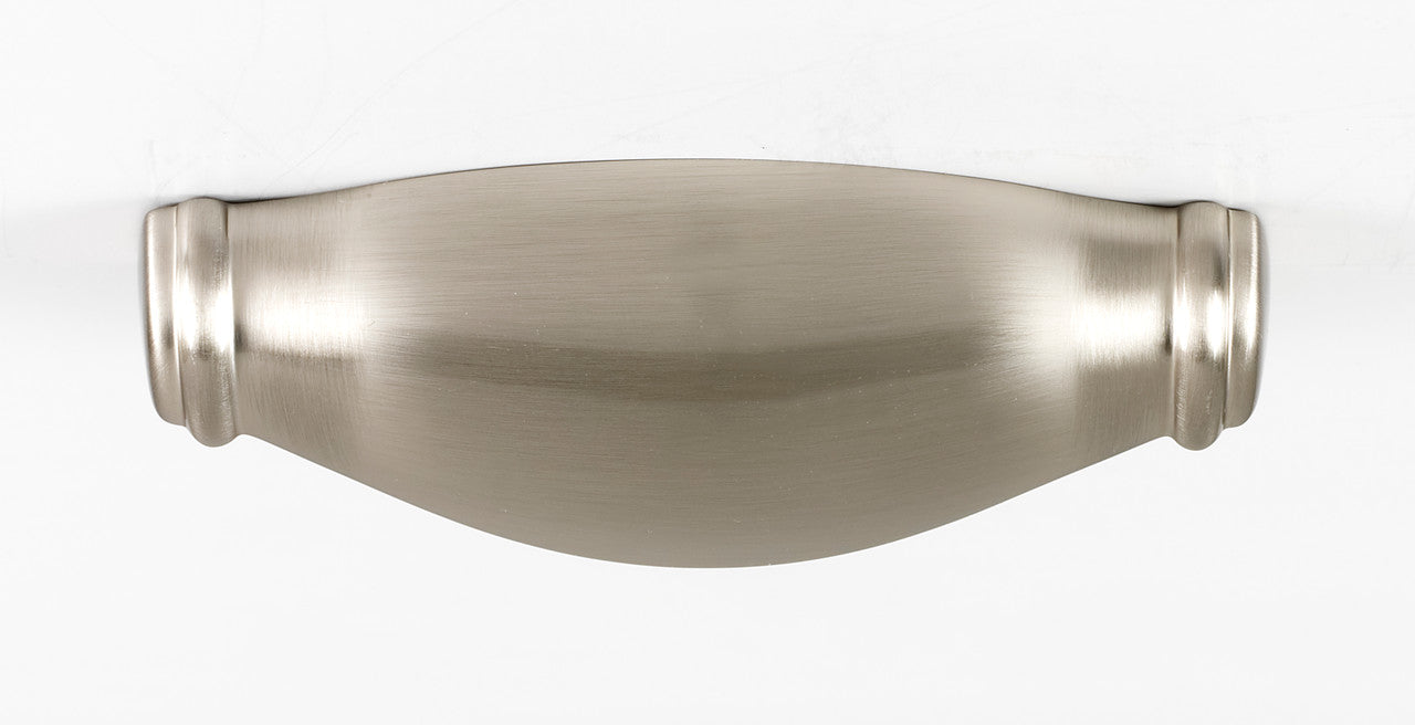 Alno A626-3-SN: 3" cc Charlie's Collection Cup Cabinet Pull - Satin Nickel