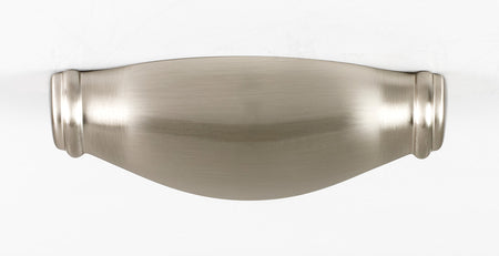 Alno A626-3-SN: 3" cc Charlie's Collection Cup Cabinet Pull - Satin Nickel