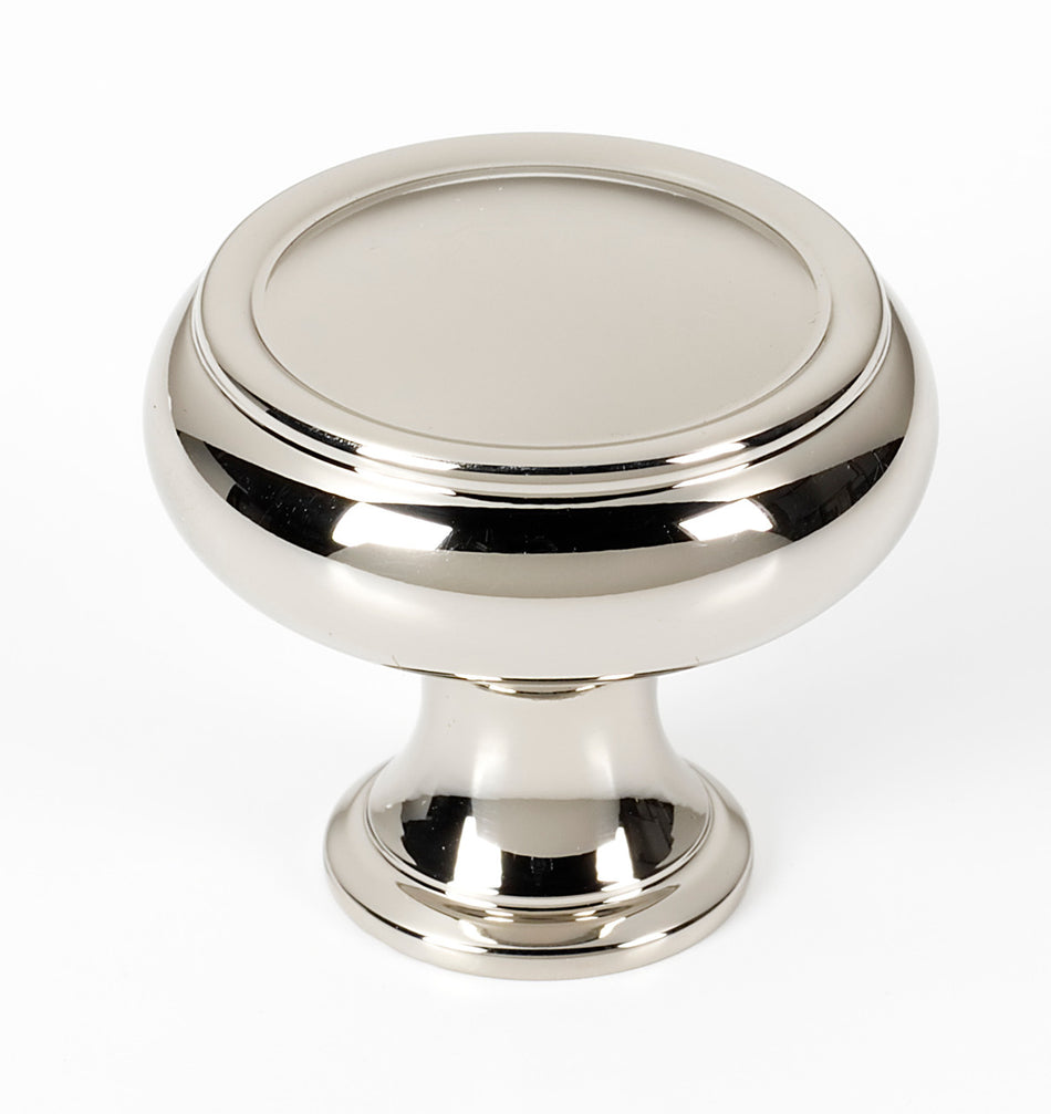 Alno A626-38-PN: 1-1/2" Charlie's Collection Cabinet Knob - Polished Nickel