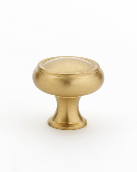 Alno A626-38-SB: 1-1/2" Charlie's Collection Cabinet Knob - Satin Brass