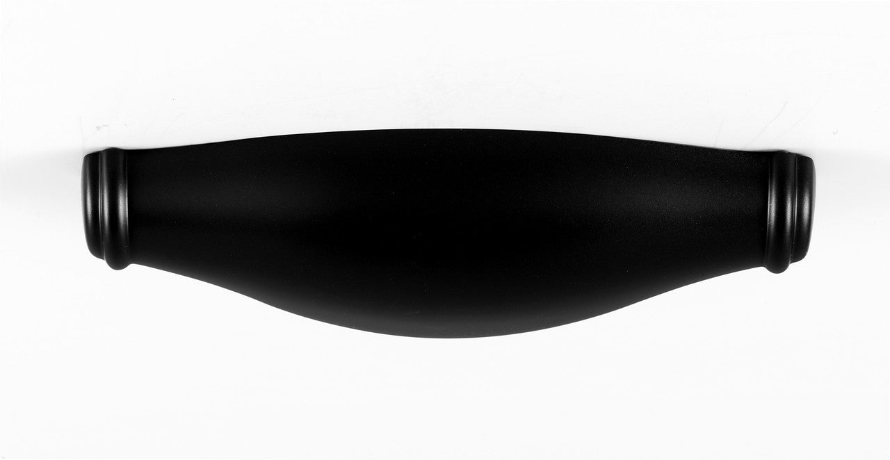 Alno A626-4-MB: 4" cc Charlie's Collection Cup Cabinet Pull - Matte Black