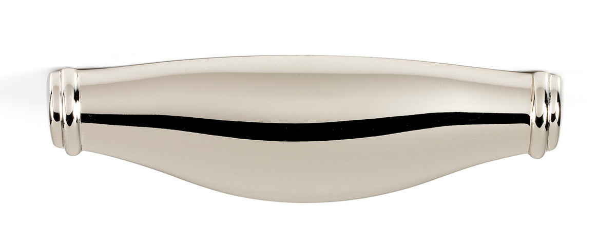 Alno A626-4-PN: 4" cc Charlie's Collection Cup Cabinet Pull - Polished Nickel