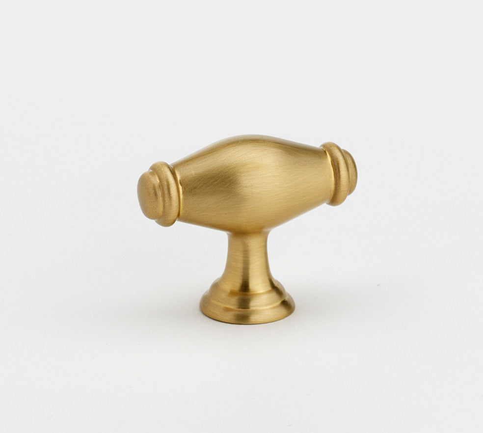 Alno A626-SB: 1-3/4" Charlie's Collection Cabinet Knob - Satin Brass