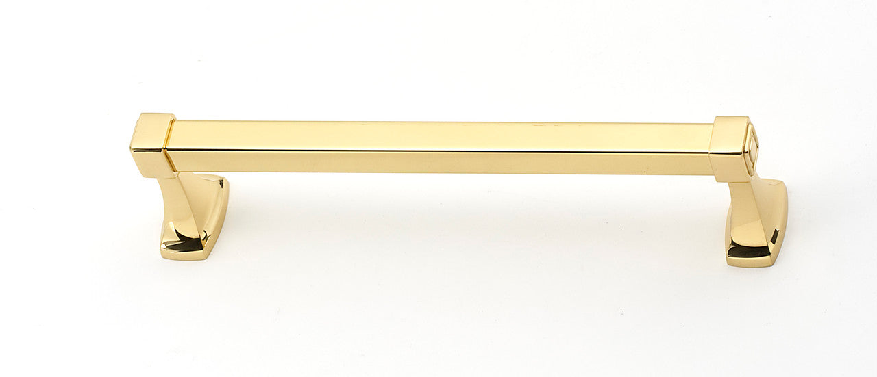 Alno A6520-12-PB/NL: 12" cc Cube Towel Bar - Unlacquered Brass