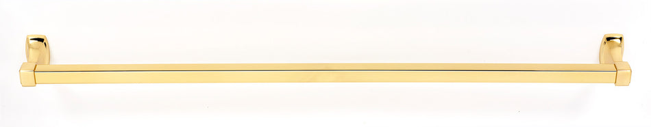 Alno A6520-30-PB: 30" cc Cube Towel Bar - Polished Brass