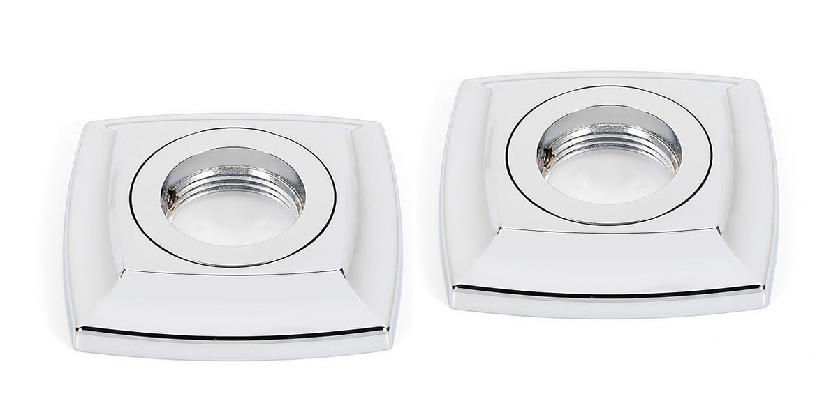 Alno A6524-PC: Cube Grab Bar Mounting Brackets (pair) - Polished Chrome