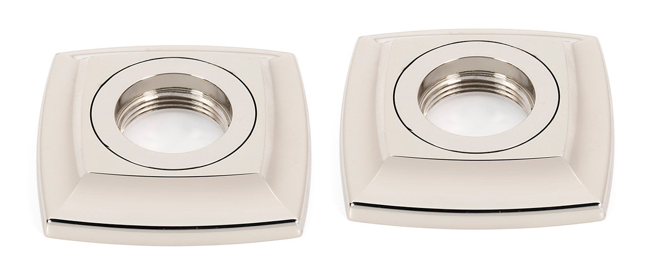 Alno A6524-PN: Cube Grab Bar Mounting Brackets (pair) - Polished Nickel
