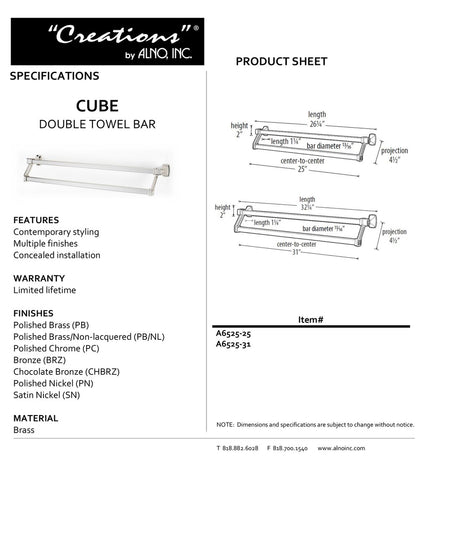 Specificaton Sheet