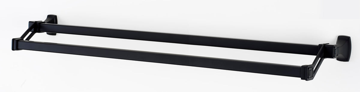 Alno A6525-31-BRZ: 31" cc Cube Double Towel Bar - Bronze