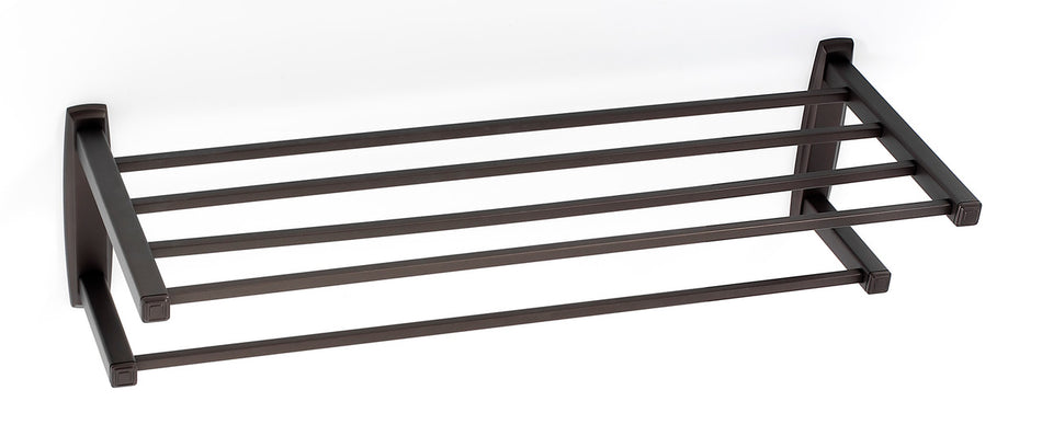 Alno A6526-24-CHBRZ: 24" cc Cube Towel Rack - Chocolate Bronze
