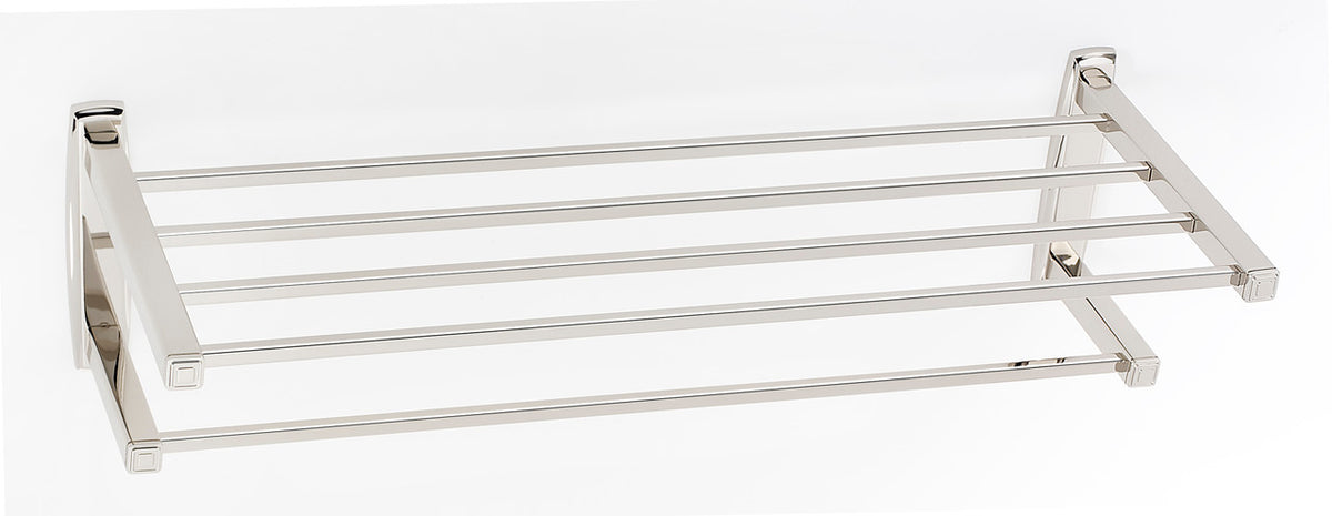 Alno A6526-24-PN: 24" cc Cube Towel Rack - Polished Nickel