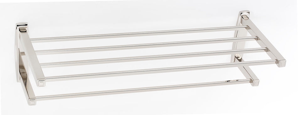 Alno A6526-24-PN: 24" cc Cube Towel Rack - Polished Nickel