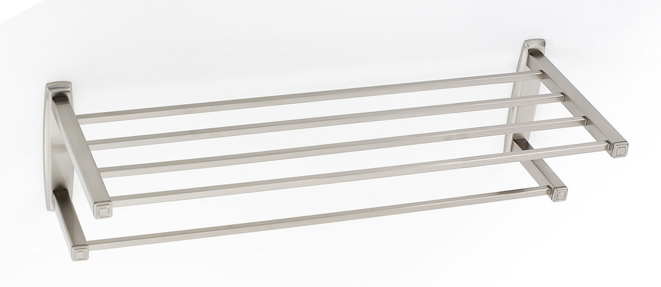 Alno A6526-24-SN: 24" cc Cube Towel Rack - Satin Nickel